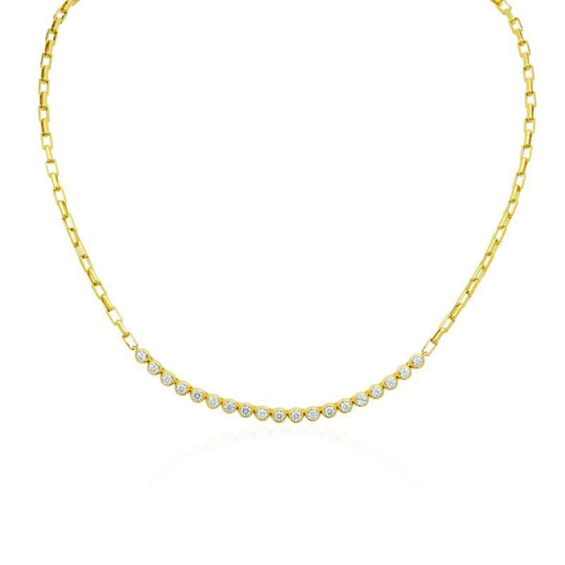 Gumuchian Jewelry - 18KT Yellow Gold Moonlight 16’ Necklace | Manfredi Jewels