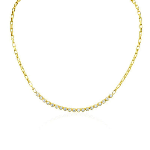 18KT Yellow Gold Moonlight 16" Necklace
