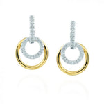 Gumuchian Jewelry - 18KT YELLOW & WHITE GOLD MOONPHASE LONG CONVERTIBLE EARRINGS | Manfredi Jewels