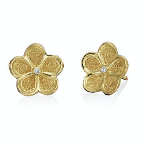 Gumuchian G. Boutique 18k Yellow Gold Diamond Daisy Earrings