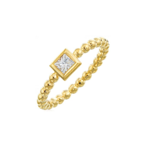 Gumuchian Jewelry - NUTMEG 18K GOLD BEADED DIAMOND RING | Manfredi Jewels