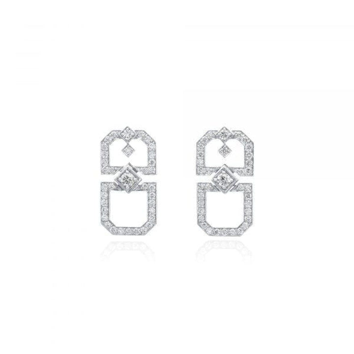 Gumuchian Jewelry - Secret Garden Deco Earrings | Manfredi Jewels