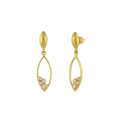 Gurhan Jewelry - Pointelle Diamond drop earring | Manfredi Jewels