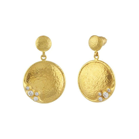 Pointelle Diamond drop earring