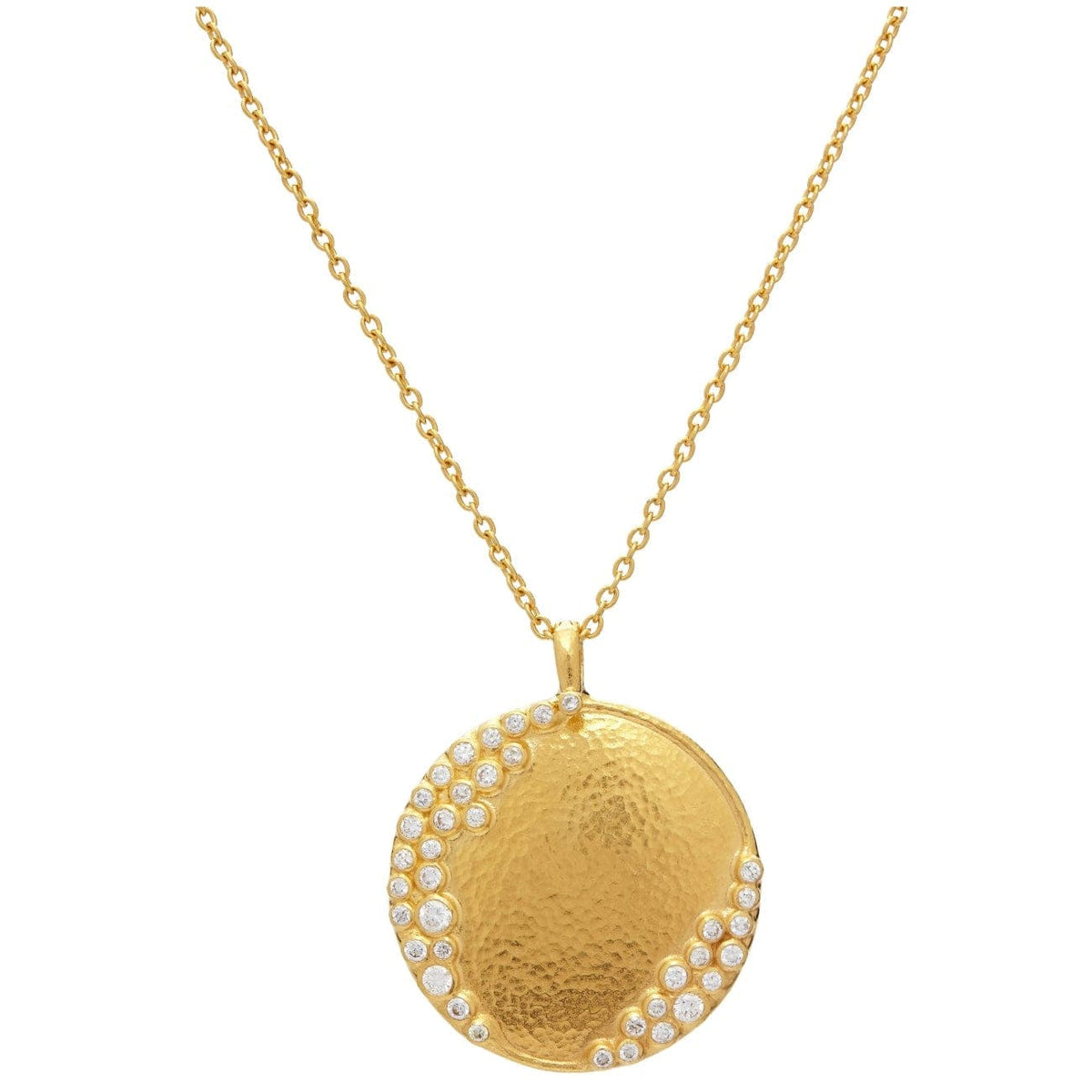 Gurhan Jewelry - Pointelle diamond pendant featuring mixed diamond necklace | Manfredi Jewels
