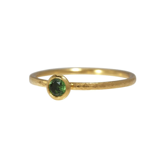 Gurhan Jewelry - Stacking round tsarvorite ring | Manfredi Jewels