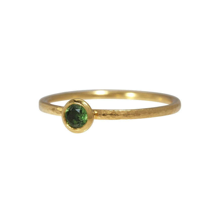 Gurhan Jewelry - Stacking round tsarvorite ring | Manfredi Jewels