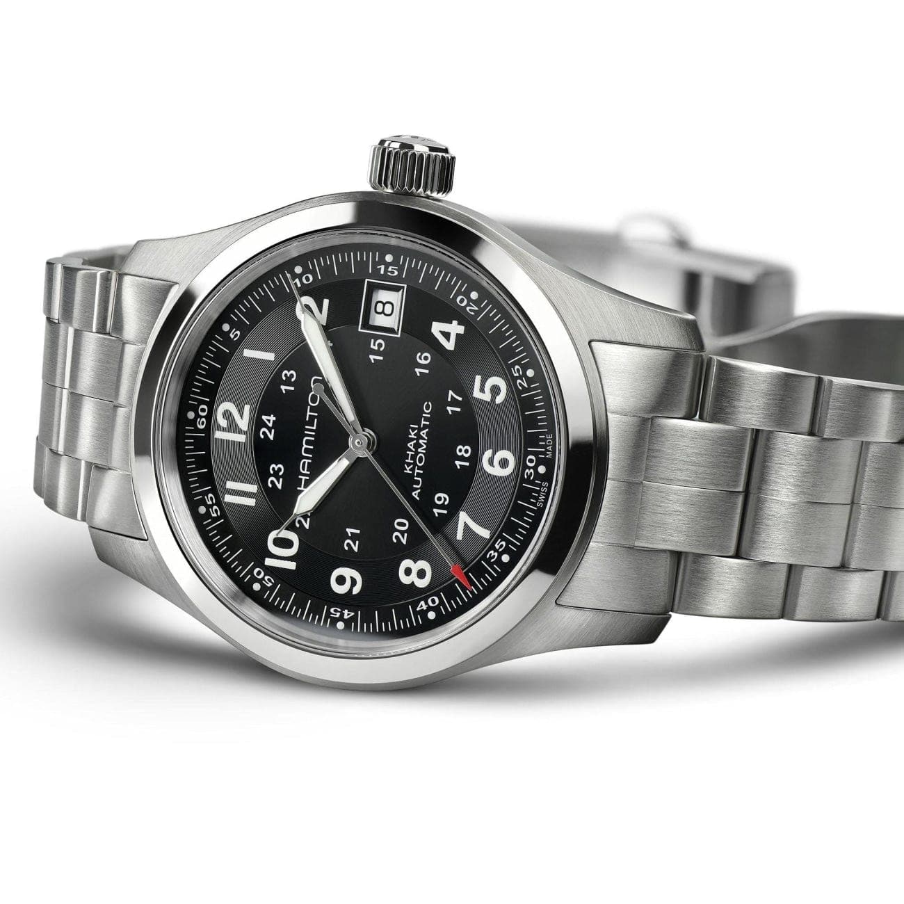 Hamilton Khaki Field Auto 38mm Blue Dial Stainless Watch