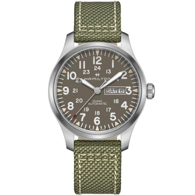 Hamilton Watches - Khaki Field DAY DATE | Manfredi Jewels