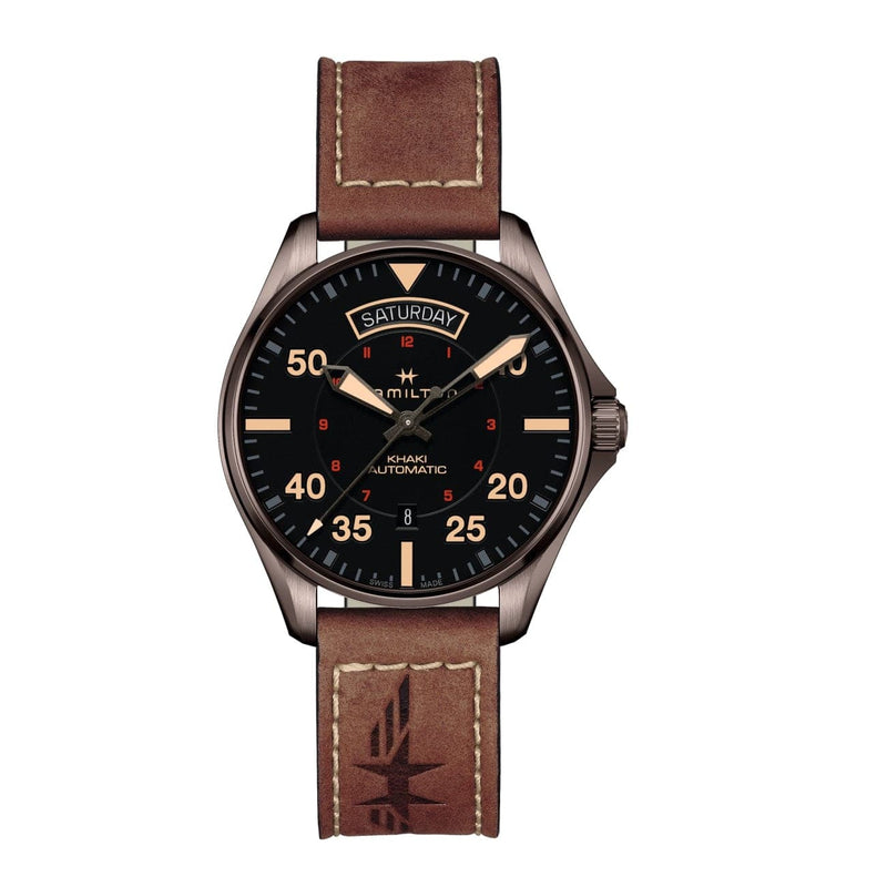 Hamilton Watches - Khaki Pilot Day Date Auto | Manfredi Jewels