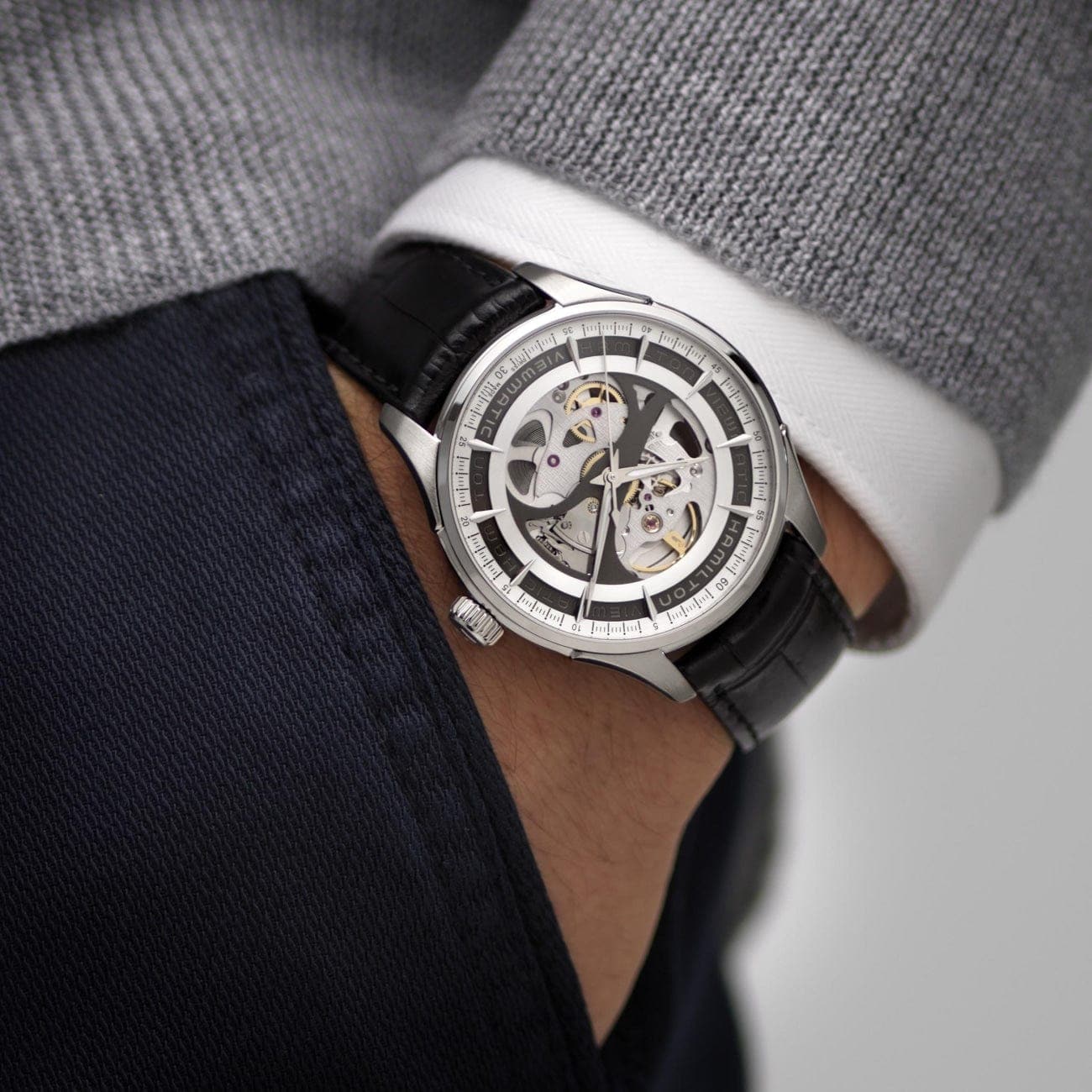 e*a様 Hamilton Viewmatic Skeleton 自動巻き腕時計 Hamilton Viewmatic Skeleton Gent Auto - Watches | Manfredi Jewels
