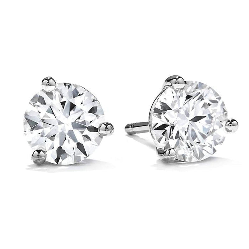 Hearts On Fire Jewelry - 2.16 THREE - PRONG STUD EARRINGS | Manfredi Jewels