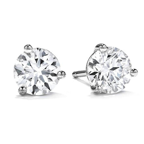 2.16 THREE-PRONG STUD EARRINGS