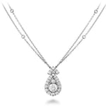 Hearts On Fire Jewelry - AERIAL VICTORIAN HALO DROP NECKLACE | Manfredi Jewels