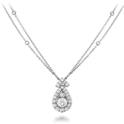 Hearts On Fire Jewelry - AERIAL VICTORIAN HALO DROP NECKLACE | Manfredi Jewels