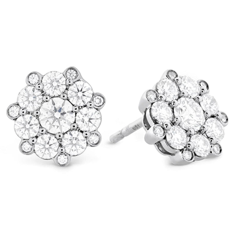 Hearts On Fire Jewelry - Beloved Cluster Diamond Stud Earrings | Manfredi Jewels