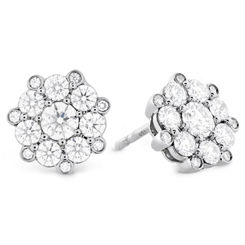 Beloved Cluster Diamond Stud Earrings
