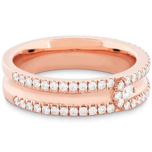 Hearts On Fire Jewelry - Coupled Encompass Diamond Intensive Band | Manfredi Jewels