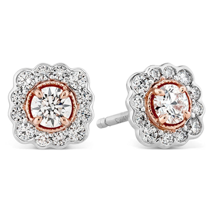 Hearts On Fire Jewelry - Liliana Flower Stud Earrings | Manfredi Jewels