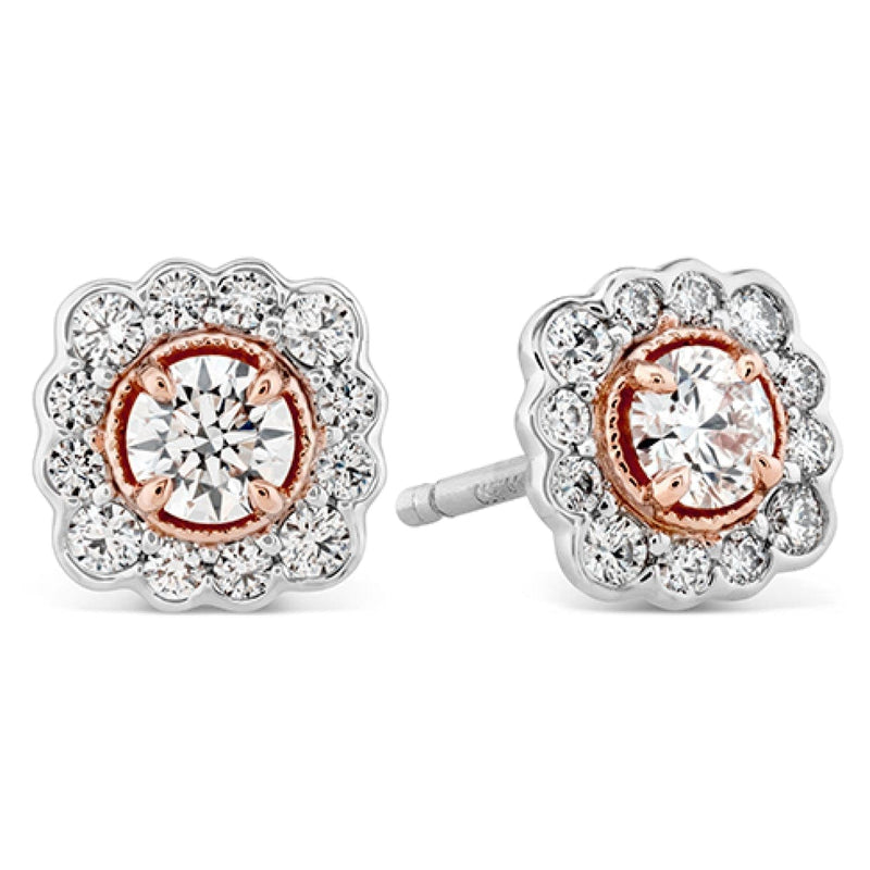 Hearts On Fire Jewelry - Liliana Flower Stud Earrings | Manfredi Jewels