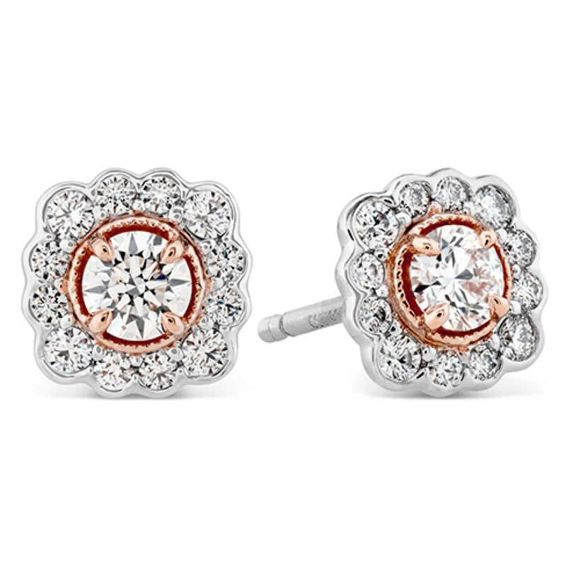 Hearts On Fire Jewelry - Liliana Flower Stud Earrings | Manfredi Jewels