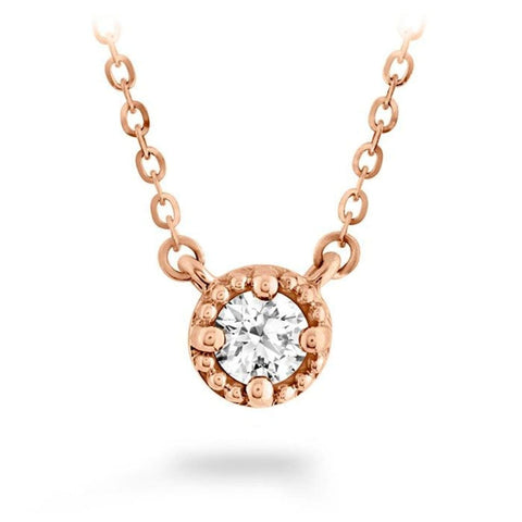 Liliana Milgrain Single Diamond Pendant