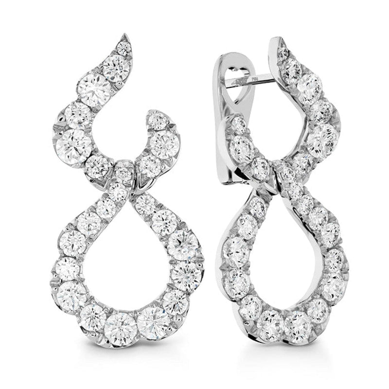 Hearts On Fire Jewelry - LORELEI CRESCENT DIAMOND DROP EARRINGS | Manfredi Jewels