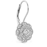 Hearts On Fire Jewelry - Lorelei Double Halo Diamond Drop Earrings | Manfredi Jewels