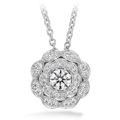 Hearts On Fire Jewelry - Lorelei Double Halo Diamond Pendant | Manfredi Jewels