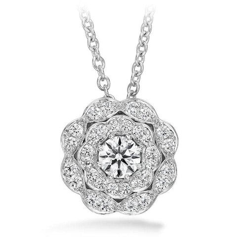 Lorelei Double Halo Diamond Pendant