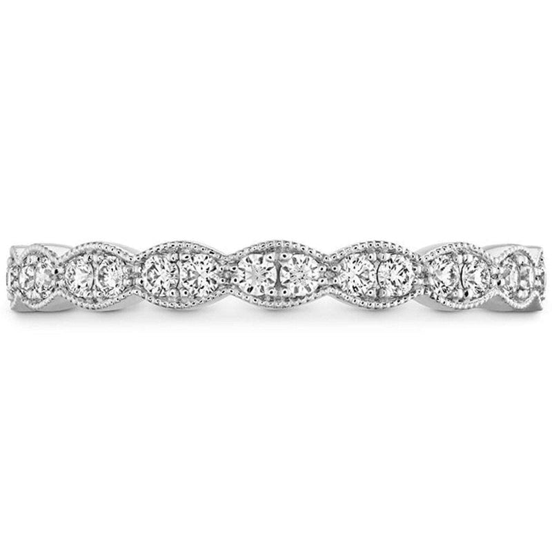 Hearts On Fire Jewelry - Lorelei Floral Milgrain Diamond Band | Manfredi Jewels