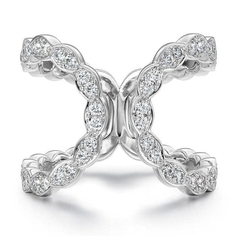 LORELI FLORAL OPEN RING