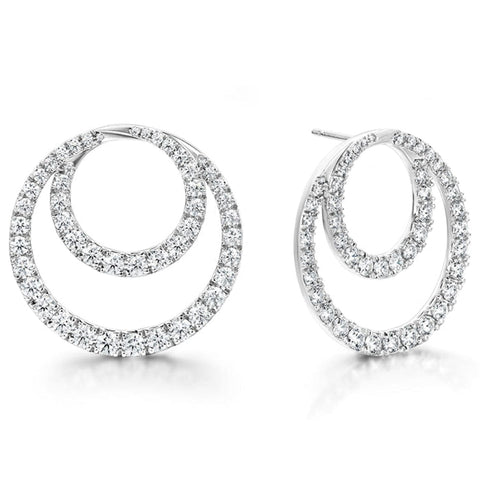 OPTIMA DIAMOND CIRCLE EARRINGS- LARGE