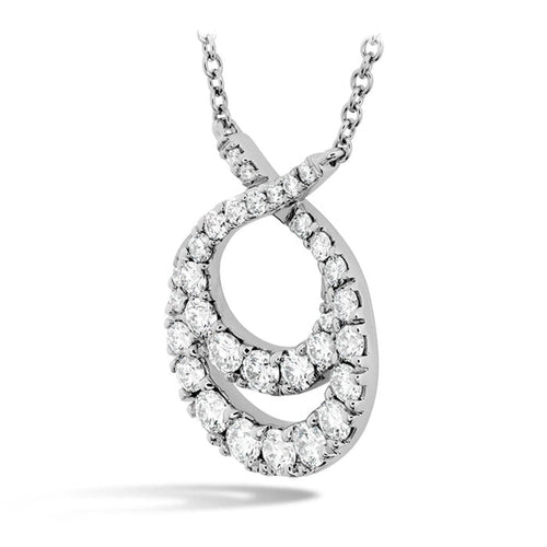 Hearts On Fire Jewelry - OPTIMA DOUBLE CIRCLE DIAMOND NECKLACE | Manfredi Jewels