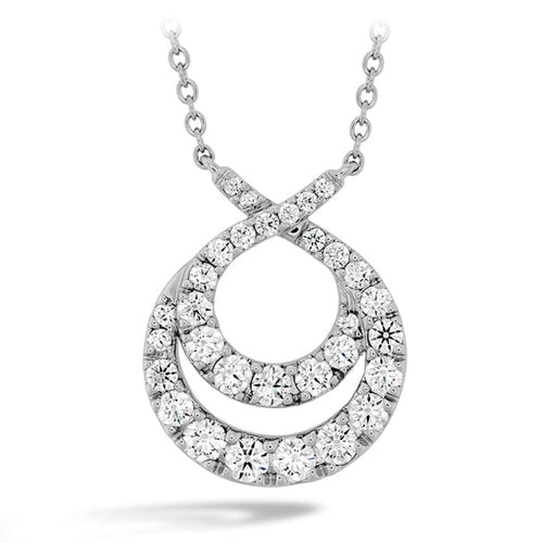 Hearts On Fire Jewelry - OPTIMA DOUBLE CIRCLE DIAMOND NECKLACE | Manfredi Jewels
