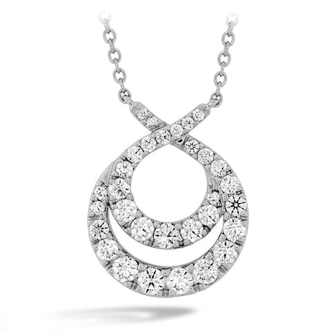 OPTIMA DOUBLE CIRCLE DIAMOND NECKLACE