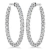 Hearts On Fire Jewelry - SIGNATURE OVAL HOOP MEDIUM | Manfredi Jewels