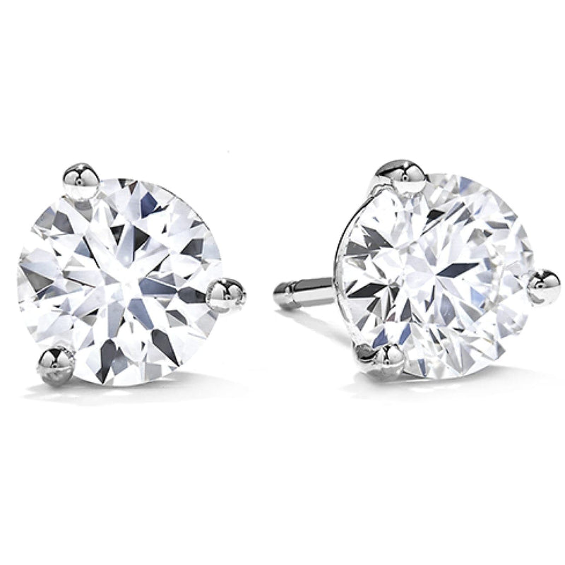 Hearts On Fire Jewelry - Three - Prong Stud Earrings | Manfredi Jewels