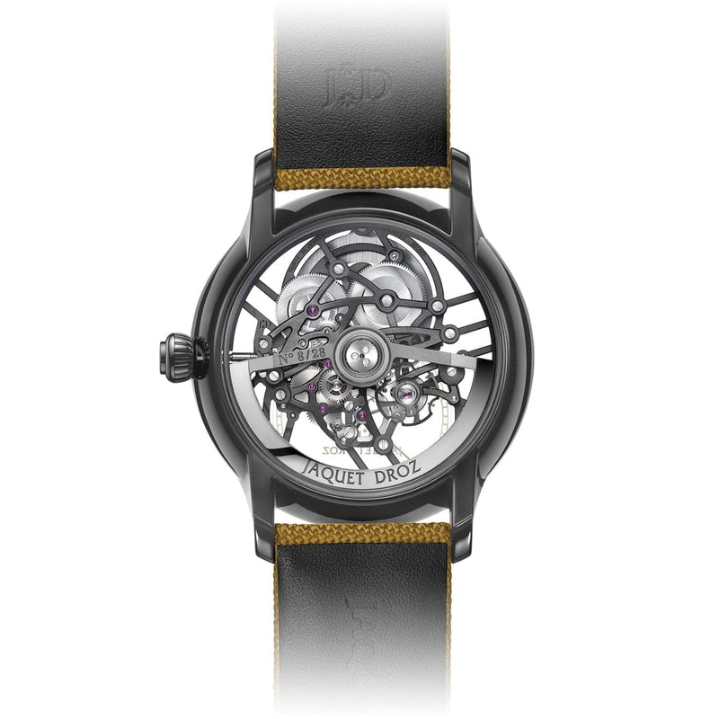 Jaquet Droz Watches - GRANDE SECONDE SKELET - ONE PLASMA CERAMIC | Manfredi Jewels