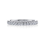 Joshua J Jewelry - PLATINUM U PRONG ETERNITY BAND | Manfredi Jewels