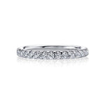 Joshua J Jewelry - PLATINUM ’U’ PRONG ETERNITY BAND | Manfredi Jewels