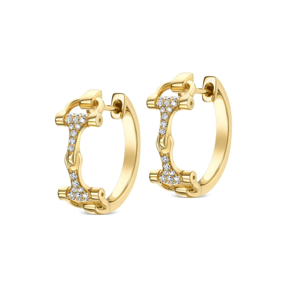Karina Brez Jewelry - Bit of LUV™️ Hoop Earrings | Manfredi Jewels