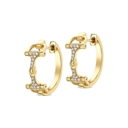 Karina Brez Jewelry - Bit of LUV™️ Hoop Earrings | Manfredi Jewels