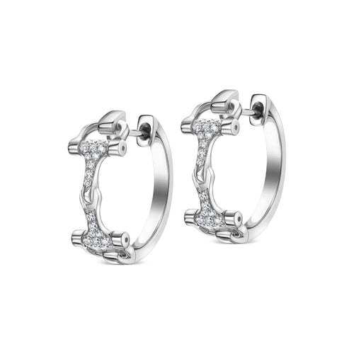 Karina Brez Jewelry - Bit Of Luv™️ Hoop Earrings | Manfredi Jewels
