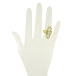 Lauren K Jewelry - MOONSTONE AND DIAMOND YELLOW GOLD RING | Manfredi Jewels