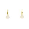 Lauren K Jewelry - Moonstone & Diamond Drop Yellow Gold Earrings | Manfredi Jewels