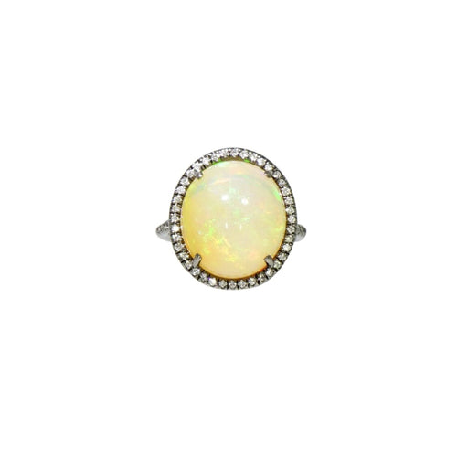 Lauren K Jewelry - Opal & Diamond Ring | Manfredi Jewels