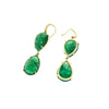 Lauren K Jewelry - Pear Shaped Emerald Drop Earrings | Manfredi Jewels