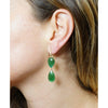 Lauren K Jewelry - Pear Shaped Emerald Drop Earrings | Manfredi Jewels