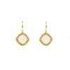 Lauren K Jewelry - Rainbow Moonstone & Diamond Yellow Gold Drop Earrings | Manfredi Jewels